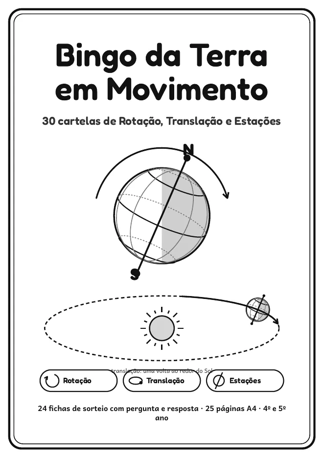 Página real do PDF Bingo da Terra em Movimento: capa